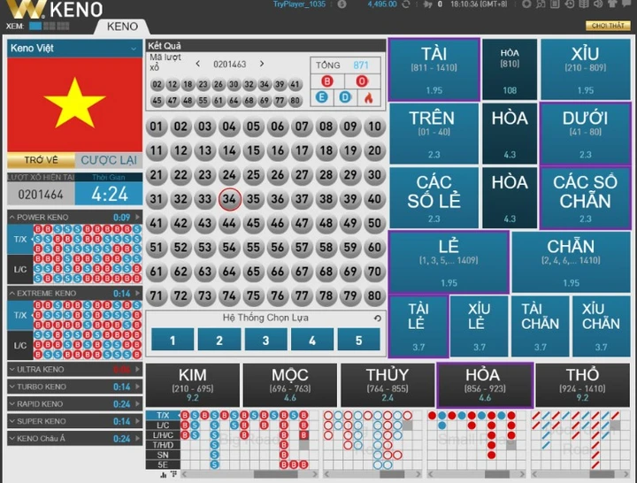 Keno W88 trò chơi xổ số hấp dẫn giúp người chơi đổi đời ngay trong đêm 21 Chơi game Keno W88 với giao diện dễ sử dụng