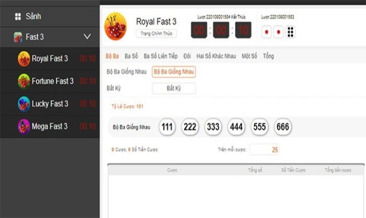 Hướng dẫn cách chơi xổ số Fast 3 W88 cụ thể và chi tiết nhất 3 Luật chơi của xổ số Fast 3 W88 như thế nào?