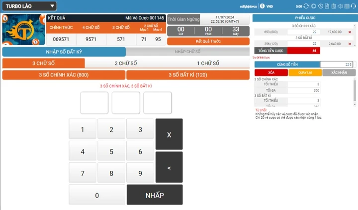 Xổ số SABAIDEE W88 trải nghiệm các hình thức xổ số hấp dẫn với giải thưởng cực kỳ lớn 4 Các bước đặt cược game Xổ số SABAIDEE W88